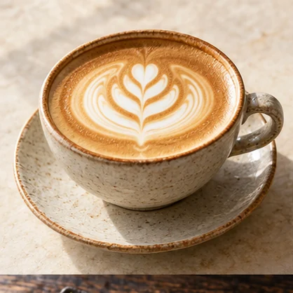 カフェラテの生成イメージ